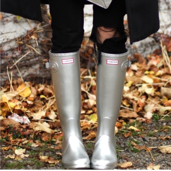 Hunter Original Tall Cosmic Rain Boots size 5 - Picture 2 of 11